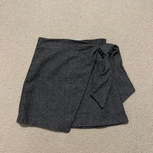 Wilfred wool wrap-front skirt